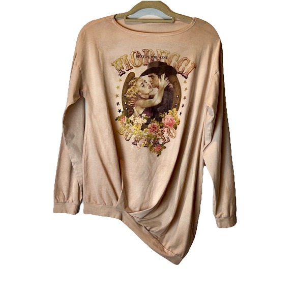Fiorucci Tops - NWT Fiorucci Best In The West Buffalo Western Long Sleeve T-Shirt Top Size Small